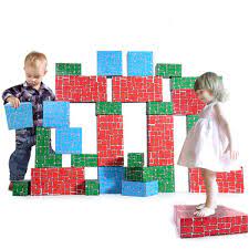 Photo 1 of WishaLife Cardboard Blocks,40pcs in 3 Size for Toddlers Kids