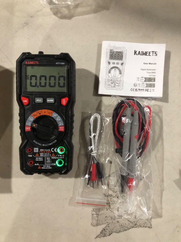 Photo 3 of KAIWEETS Digital Multimeter TRMS 6000 Counts Voltmeter