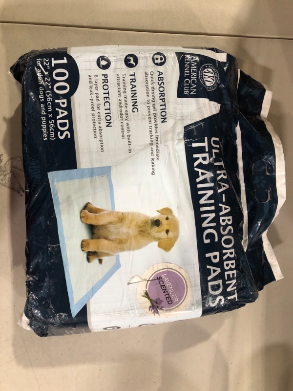 Photo 2 of American Kennel Club - Ultra Absorbent Training Pads - Lavender - 100ct