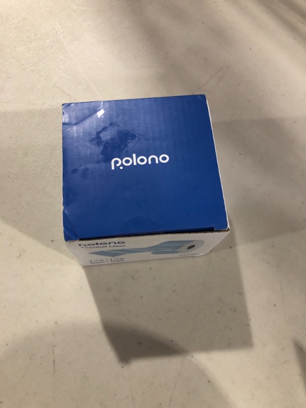 Photo 2 of POLONO 2.25"x 1.25" Thermal Labels - Blue