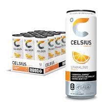 Photo 1 of CELSIUS Essential Energy Drink 12 Fl Oz, Sparkling Orange (Pack of 12)