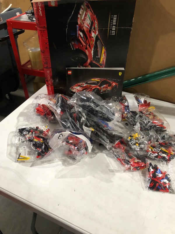 Photo 2 of **** SEE NOTES ***** LEGO Technic Ferrari 488 GTE “AF Corse #51” 42125 Building Set for Adults (1,684 Pieces)