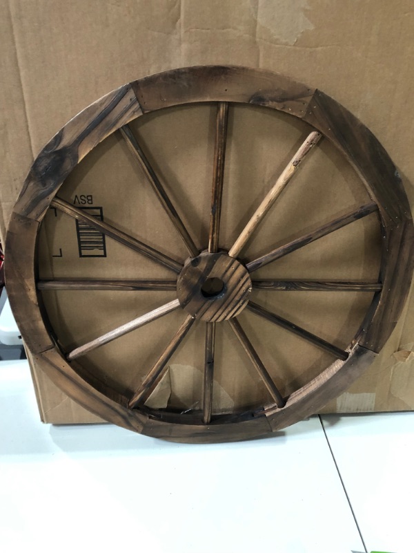 Photo 2 of 1PCS 12" Vintage Wooden Wheel  