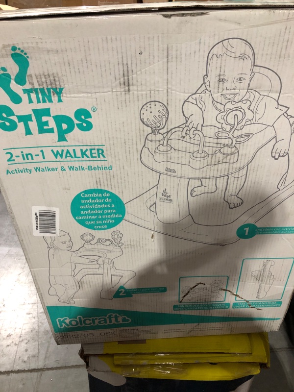 Photo 2 of Kolcraft Tiny Steps 2-1 Activity Walker - Blue