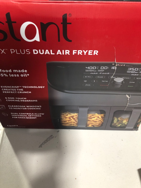 Photo 2 of 8-quart Dual Basket Air Fryer Oven