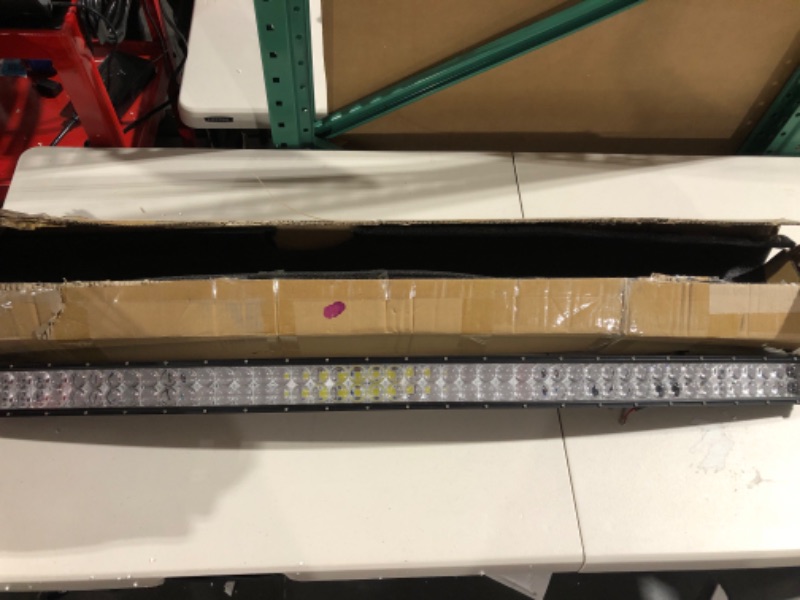 Photo 2 of LED Light Bar Kit Compatible with Honda Pioneer 700 1000 Models,50'' 288W LED Light Bar w/Wiring kit & Upper Hood Side Pillar Roll Bar Mounting Brackets Curved LED Mount Bracket