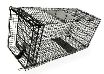 Photo 1 of 42 in. Collapsible Large Live Animal Cage Trap
