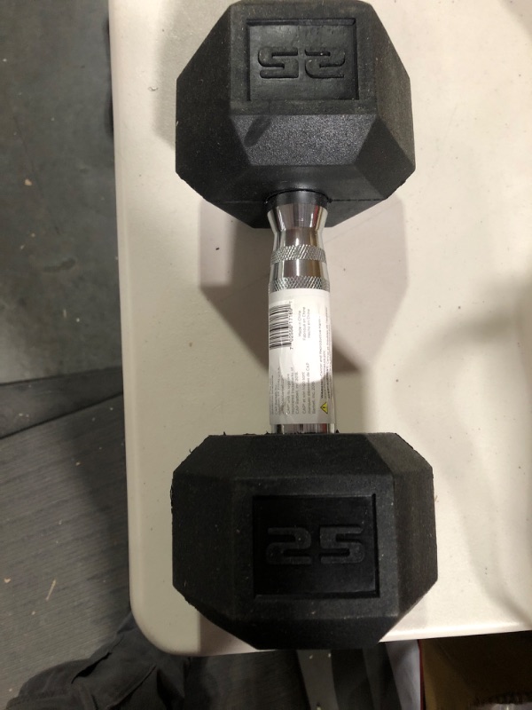 Photo 2 of CAP Barbell Coated Hex Dumbbell, Single 25lbs