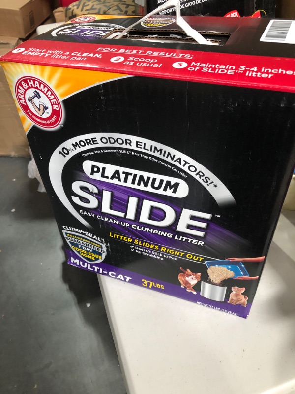 Photo 2 of Arm & Hammer Slide Platinum Clumping Cat Litter 37 lb