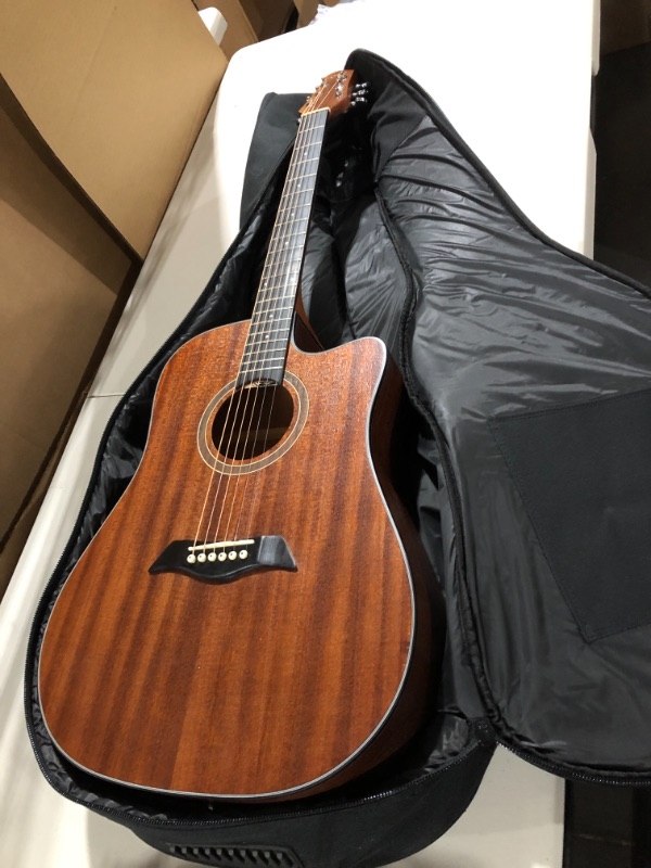 Photo 2 of Antonio Giuliani Acoustic Guitar Bundle (DN-1) - Dreadnought Guitar with Case, Strap, Strings and Accessories