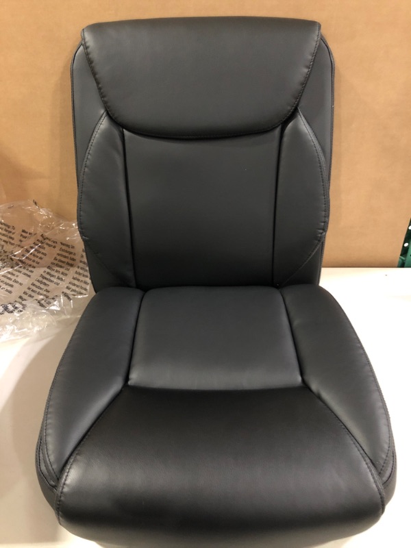 Photo 2 of Amazon Basics Classic Puresoft Padded Mid-Back Office Computer Desk Chair with Armrest - Black