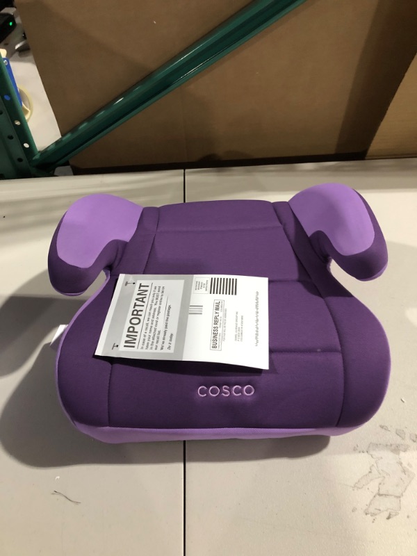 Photo 2 of Cosco Topside Child Safe Belt Positioned Backless Booster Car Seat, Purple Grape