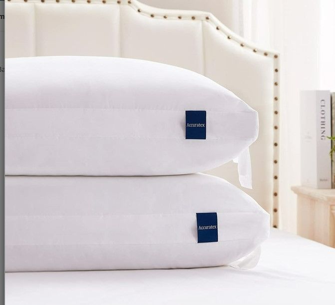 Photo 1 of ACCURATEX Premium Bed Pillows Queen Size Set of 2, Shredded Memory Foam Pillow 
