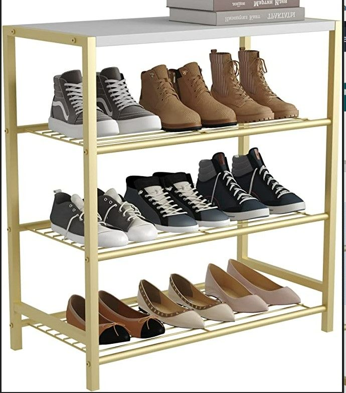 Photo 1 of 
HOMEFORT 4-Tier Shoe Rack, Shoe Storage Shelf,  Durable Metal Shelve