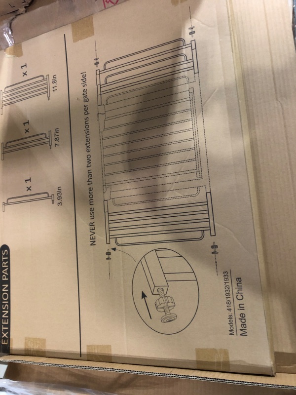 Photo 3 of Cumbor 29.5-57" Baby Gate 