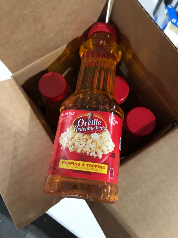 Photo 2 of 6 pack of Orville Redenbacher's Popping & Topping Buttery Flavored Oil, Keto Friendly, 16 Fluid oz