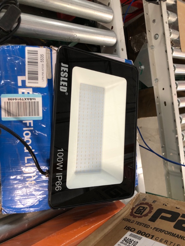 Photo 2 of (PARTS ONLY) 100W LED Flood Light, JESLED 11000LM Super Bright LED Work Light with Plug,