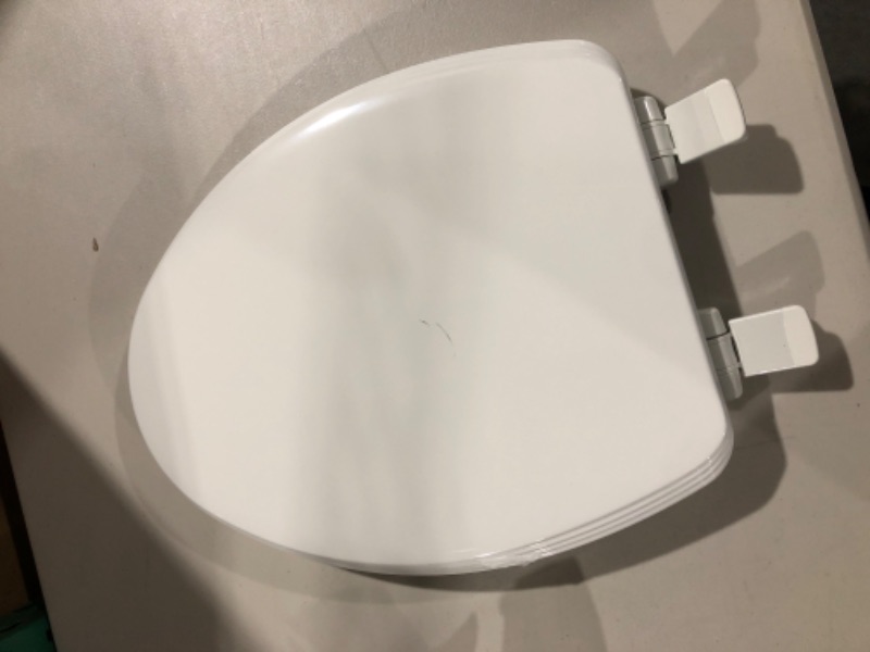 Photo 2 of Bemis 1600E4 Ashland Elongated Closed-Front Toilet Seat - White