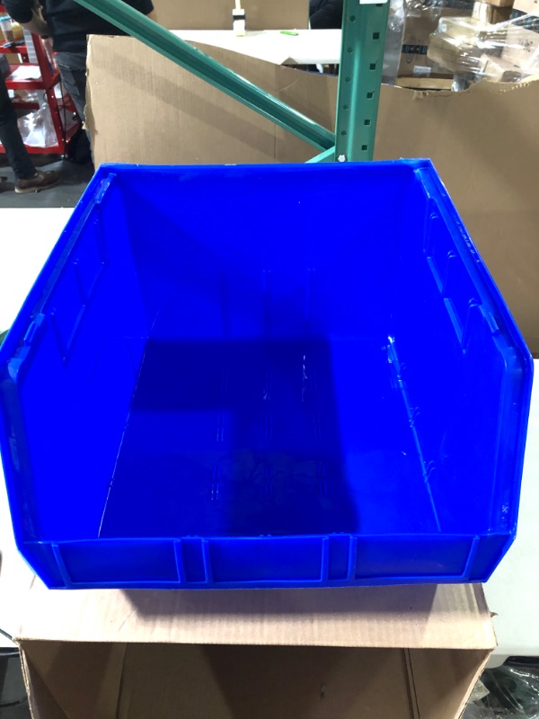 Photo 3 of Akro-Mils Bins Unbreakable/Waterproof 16-1/2"x18"x11" Blue 
3 in box