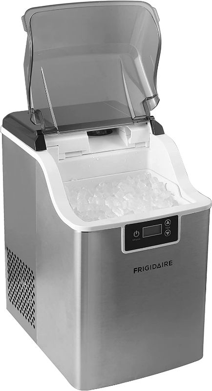 Photo 1 of 
Frigidaire Countertop Crunchy Chewable Nugget Ice Maker V2, 44lbs per Day, Stainless Steel