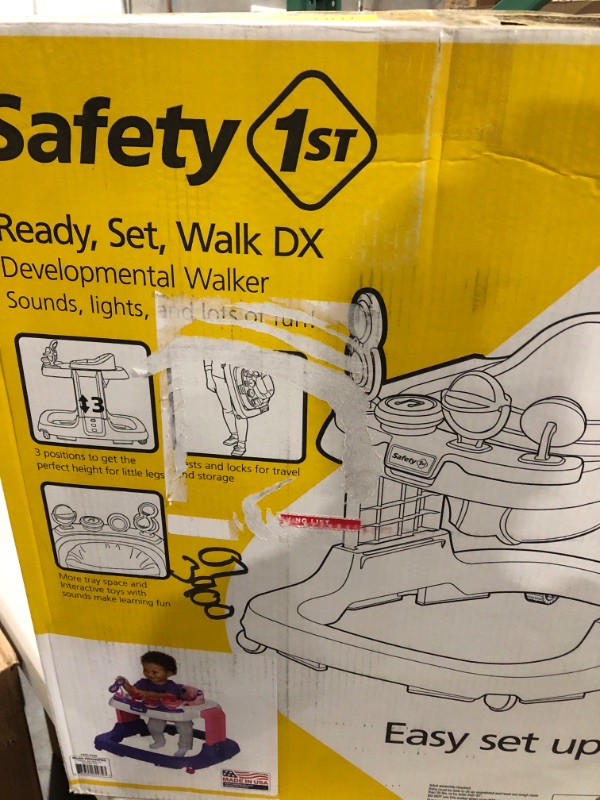 Photo 2 of Safety 1st Ready, Set, Walk! Dx Developmental Walker, Spotlight Pink