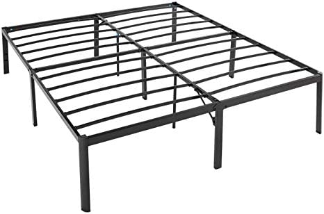 Photo 1 of Amazon Basics Heavy Duty Non-Slip Bed Frame with Steel Slats, Easy Assembly - 18-Inch, King