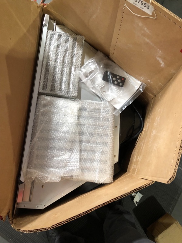 Photo 1 of VEVOR Insert Range Hood, 900CFM 4-Speed, 30 Inch Stainless Steel Built-in Kitchen Vent with Touch & Remote Control LED Lights Baffle Filters, Ducted/Ductless Convertible, ETL Listed 4-Speed Touch & Remote Control 30 Inch/900 CFM