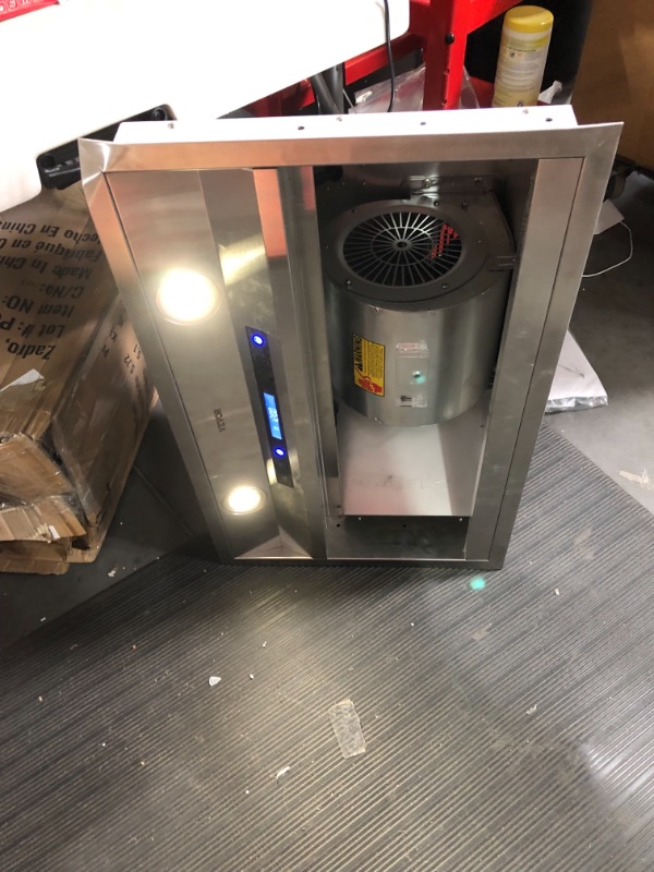 Photo 1 of VEVOR Insert Range Hood, 900CFM 4-Speed, 30 Inch Stainless Steel Built-in Kitchen Vent with Touch & Remote Control LED Lights Baffle Filters, Ducted/Ductless Convertible, ETL Listed 4-Speed Touch & Remote Control 30 Inch/900 CFM