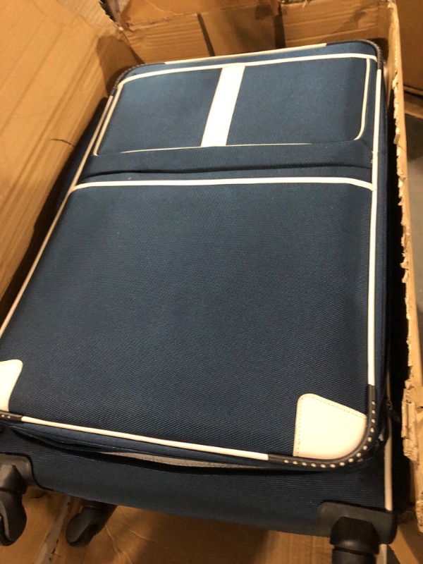 Photo 1 of Coolife Luggage 3 Piece Set Suitcase with TSA lock spinner softshell 20in24in28in (Navy.)