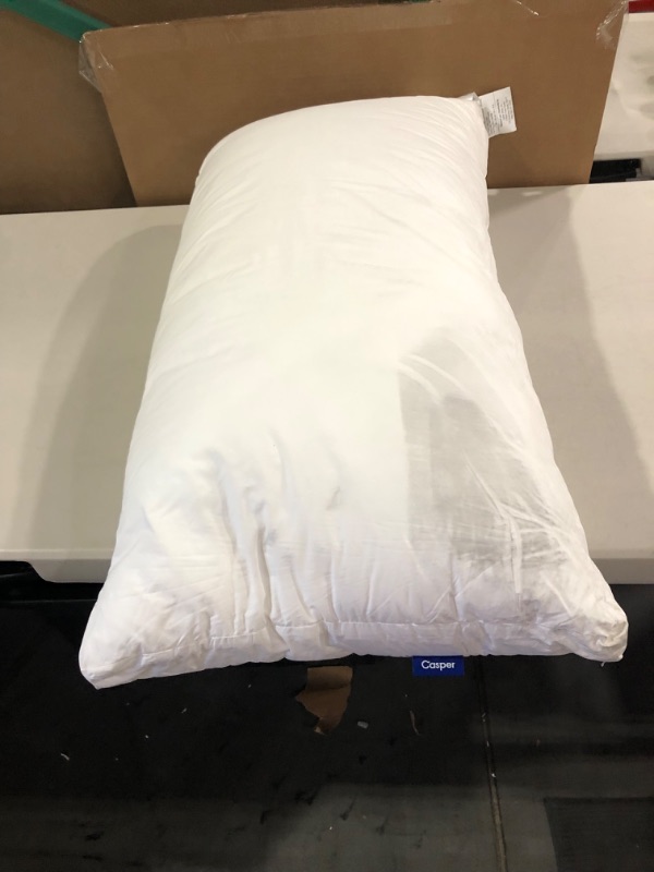 Photo 2 of Casper Sleep Essential Pillow for Sleeping, King, White
 34"L x 18"W
