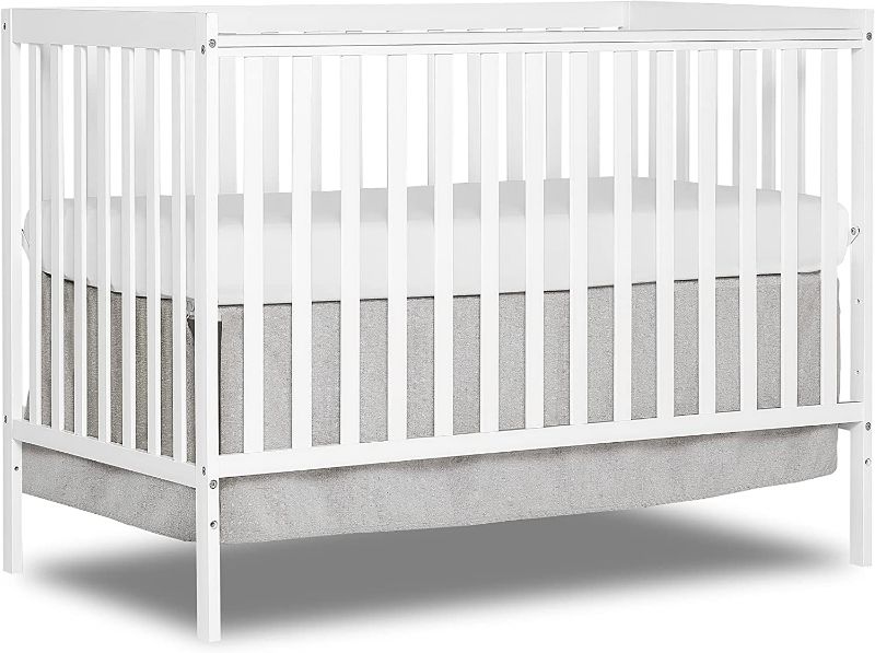 Photo 1 of Dream On Me Synergy 5-In-1 Convertible Crib In White, Greenguard Gold Certified