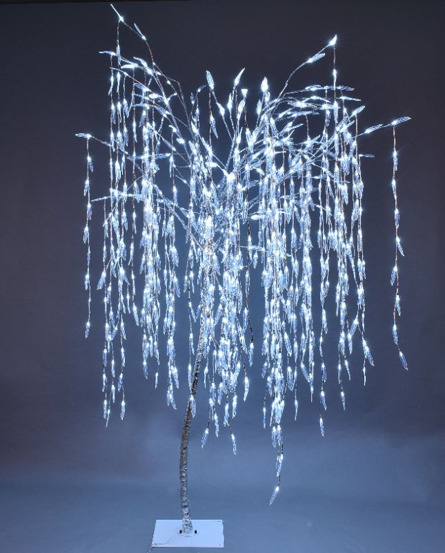 Photo 1 of 7' Pure White LED Willow Tree