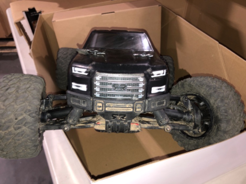 Photo 2 of ARRMA 1/10 Big Rock 4X4 V3 3S BLX Brushless Monster RC Truck RTR (Transmitter and Receiver Included, Batteries and Charger Required), Black, ARA4312V3