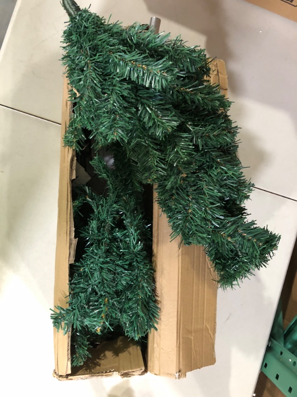 Photo 2 of Artificial Christmas Tree 4FT Spruce Tree with Sturdy Metal Stand 4 FT Green Tree for Home Indoor Outdoor Holiday Xmas Christmas Party Decorations