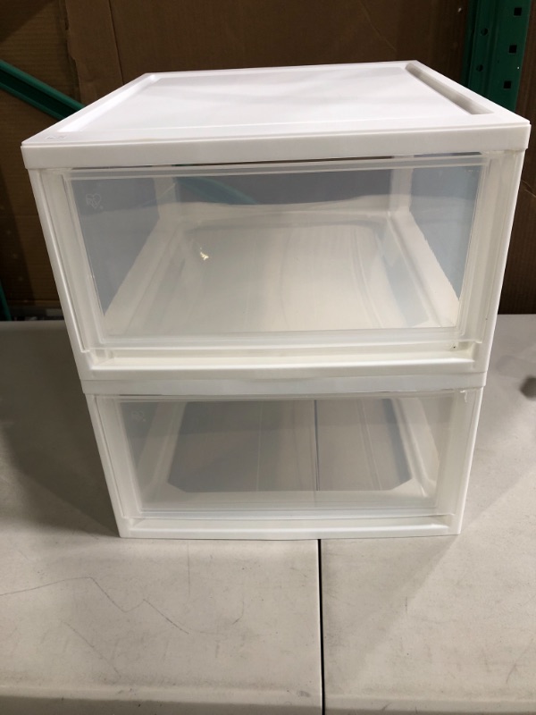 Photo 1 of 2 tier plastic drawers (Unknown maker) 
