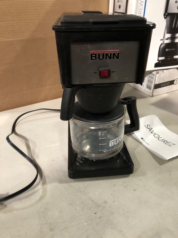 Photo 2 of ** DOES NOT WORK ** BUNN BX Speed Brew Classic 10-Cup Coffee Brewer, Black