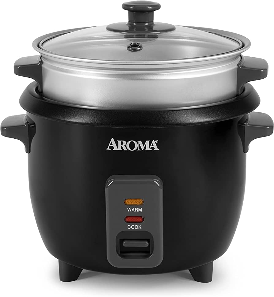 Photo 1 of Aroma Housewares ARC-363-1NGB 3 Uncooked/6 Cups Cooked Rice Cooker, Steamer, Multicooker*lid and steam tray missing*