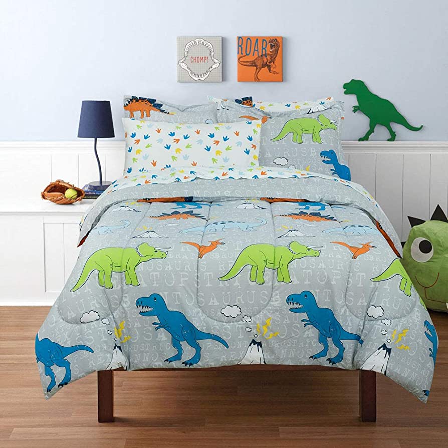 Photo 1 of Kidz Mix Dinosaur Walk Bed in a Bag, Twin