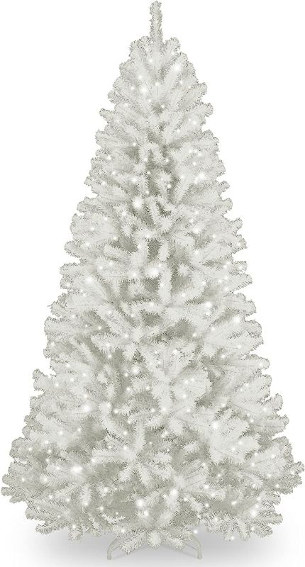 Photo 2 of  Pre-Lit Artificial Full Christmas Tree, White **no stand for bottom**