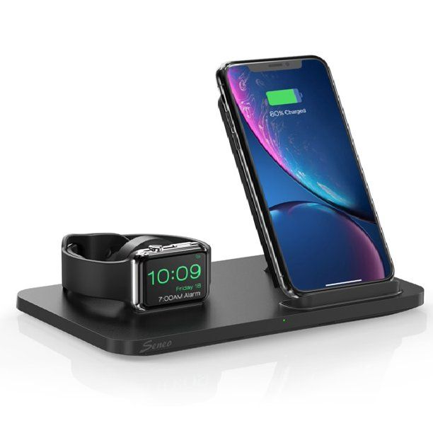 Photo 1 of Seneo 2 in 1 Wireless Charging Stand, with Apple Watch Charging Holder,