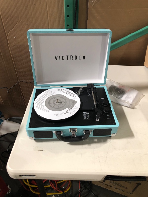 Photo 1 of Victrola Vintage 3-Speed Bluetooth Portable Suitcase Record Player with Built-in Speakers*PARTS ONLY* 
