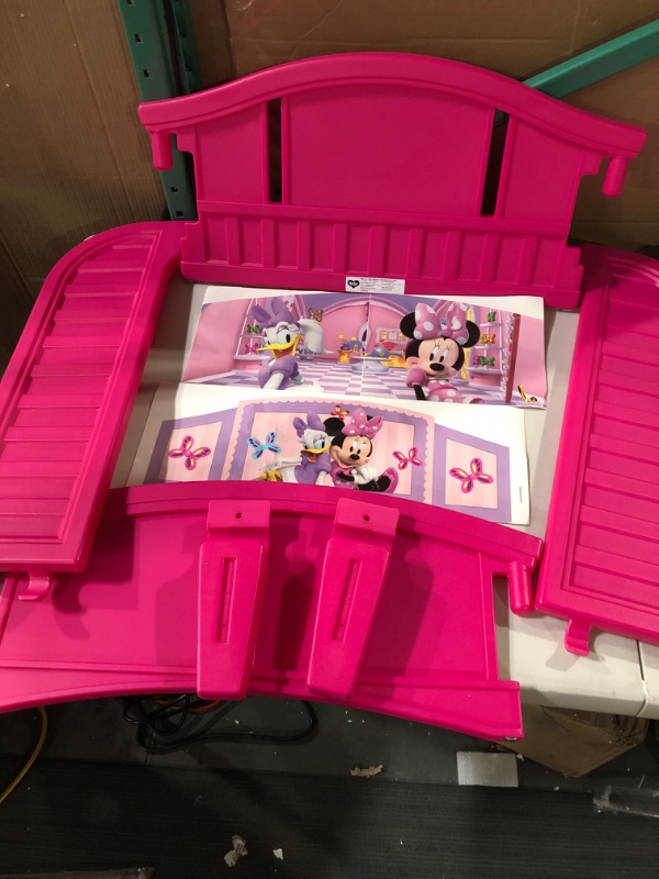 Photo 3 of Delta Children Plastic Toddler Bed, Disney Minnie Mouse Minnie Mouse Bed *MISSING PARTS*