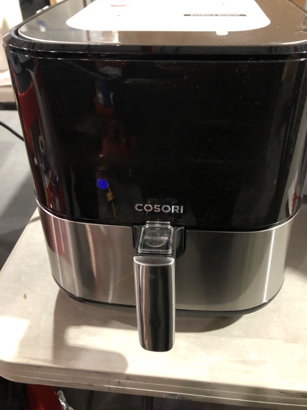 Photo 3 of COSORI Air Fryer Oven with Customizable Shake Reminder, Nonstick and Dishwasher-Safe Detachable Basket, 5.8QT, Stainless Steel