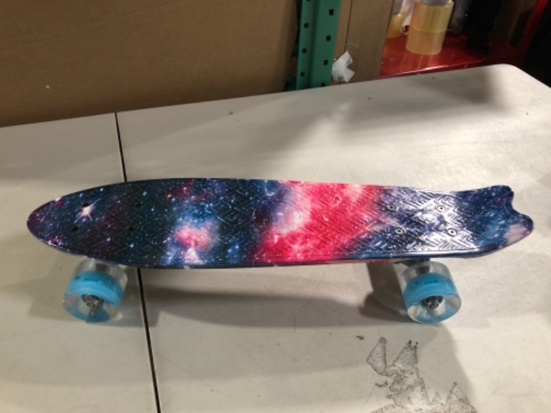 Photo 2 of BELEEV 22 inch Skateboards for Kids Max Load 220 lbs Blue Purple