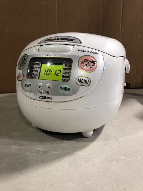 Photo 4 of  * Used * Zojirushi, Made in Japan Neuro Fuzzy Rice Cooker, 5.5-Cup, Premium White