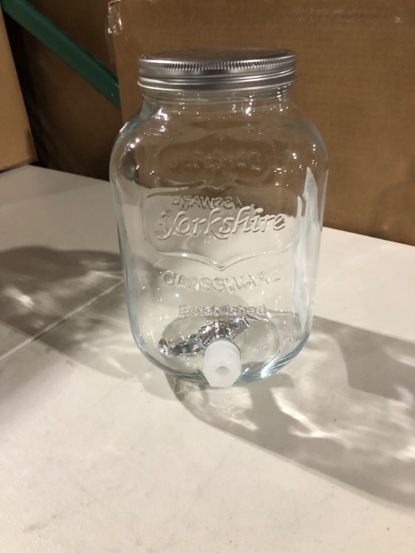 Photo 2 of 1 Gallon Glass Jar Beverage Dispenser with Leak Free Spigot