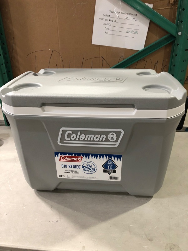 Photo 2 of Coleman Ice Chest Coleman 316 Series Hard Coolers Rock Grey 52qt