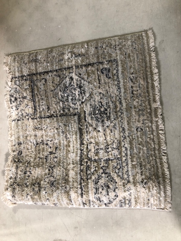 Photo 2 of Amber Lewis X Loloi Alie Collection ALE-03 Taupe / Dove, Traditional 18" X 18" Sample Rug