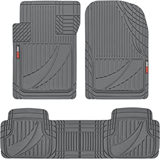 Photo 2 of bundle of 2 Motor Trend -2 Piece Front Car Floor Mats- Black + grey set added Universal Trim to Fit Black Front Set