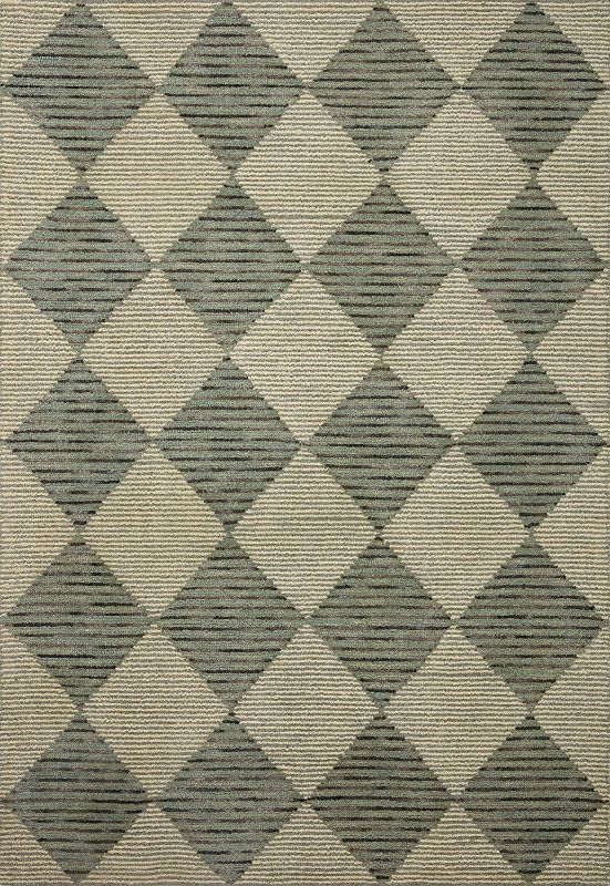 Photo 1 of Chris Loves Julia X Loloi Francis Collection FRA-01 Beige / Charcoal, Contemporary 18" X 18" Sample Rug